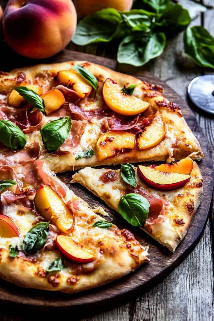 How to Serve Peach Prosciutto Pizza