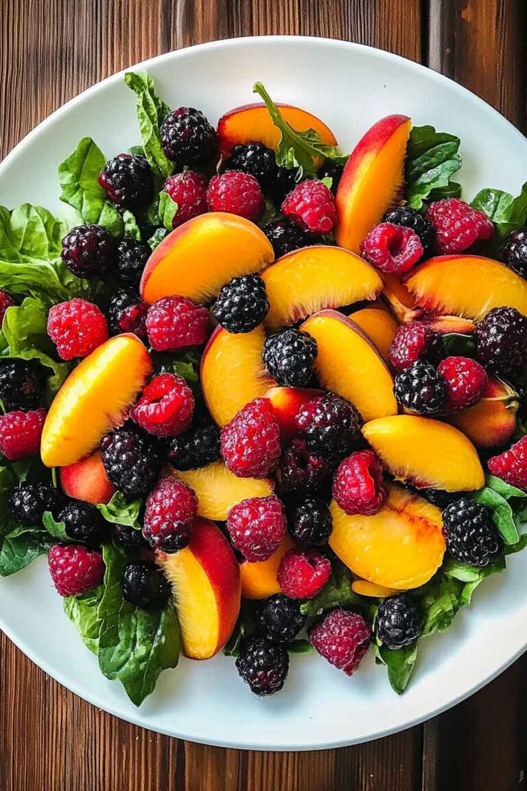 Peach and Berry Salad