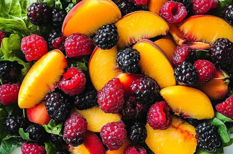 Peach and Berry Salad