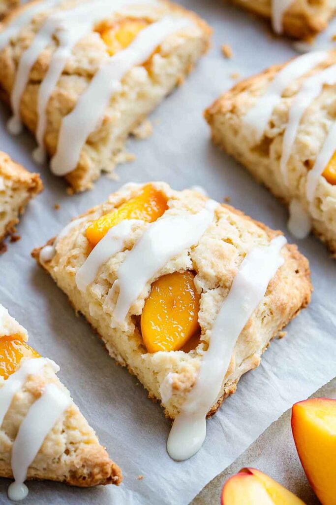 How to Serve Peaches & Cream Scones