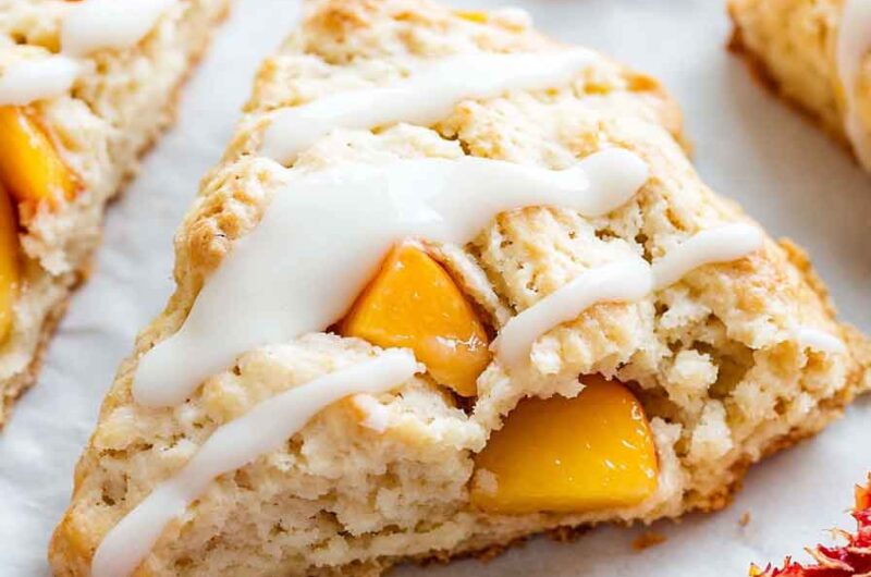 Peaches & Cream Scones