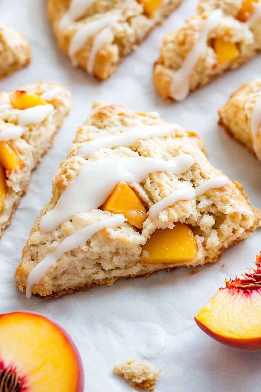 Peaches & Cream Scones