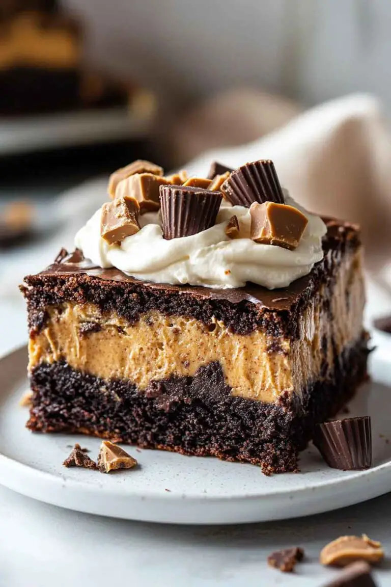 Peanut Butter Chocolate Gooey Butter Cake