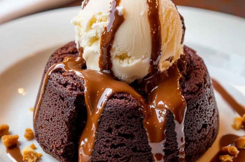 Peanut Butter Chocolate Lava Cakes