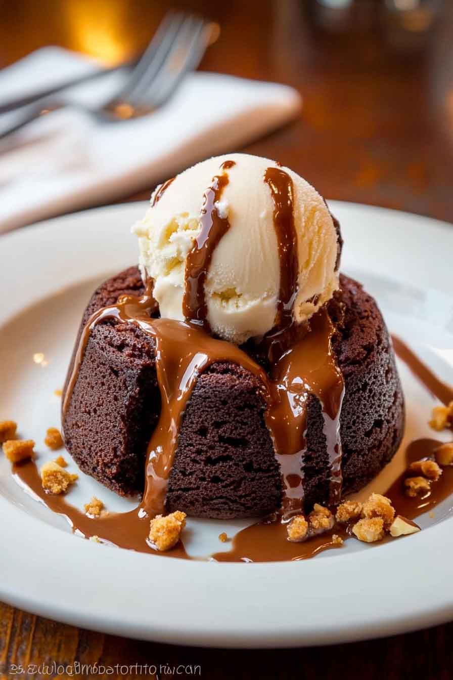 Peanut Butter Chocolate Lava Cakes