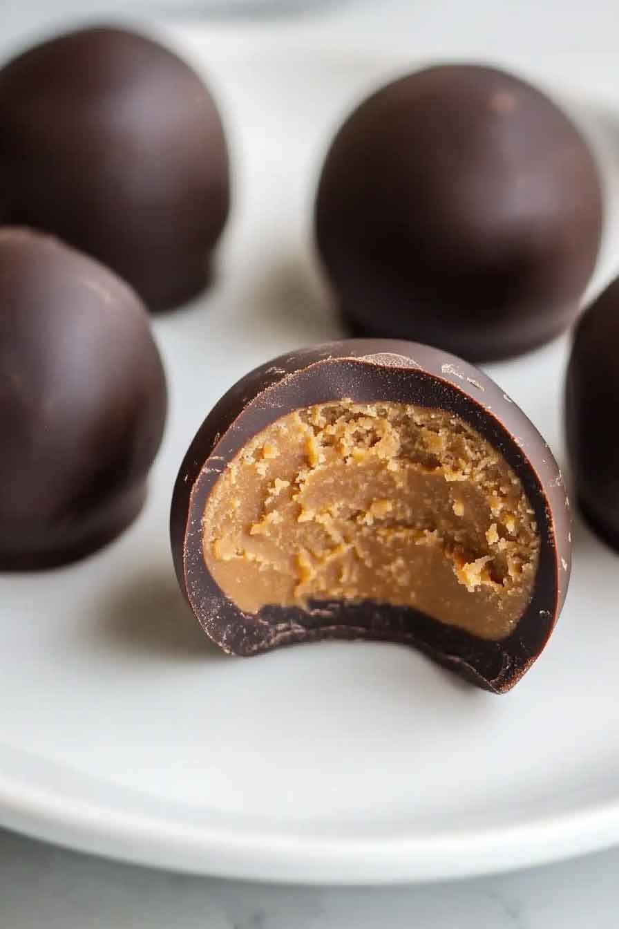 Peanut Butter Moon Truffles