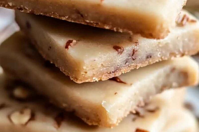 Pecan Maple Shortbread Cookies