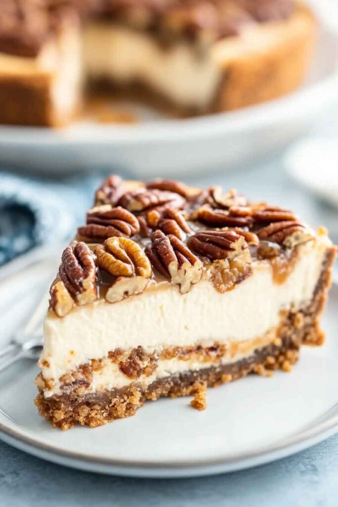 How to Serve Pecan Pie Cheesecake