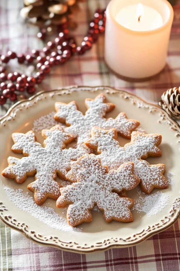How to Serve Pecan Snowflake Cookies