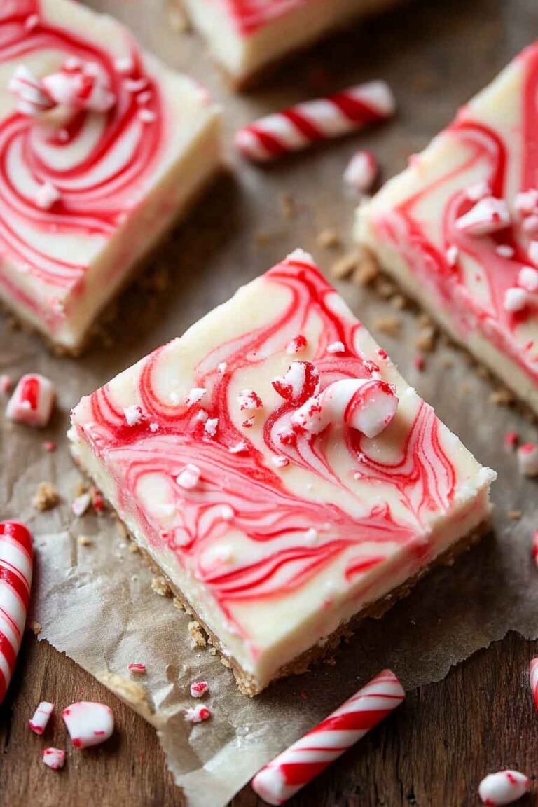 Peppermint Cheesecake Bars