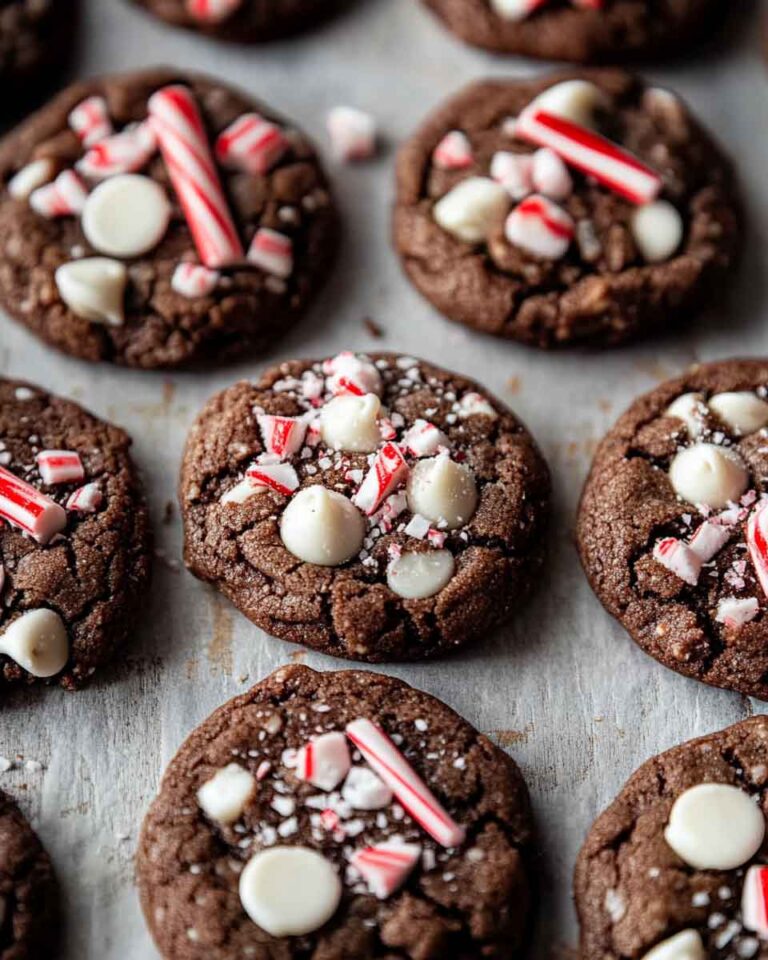 Peppermint Hot Cocoa Cookies