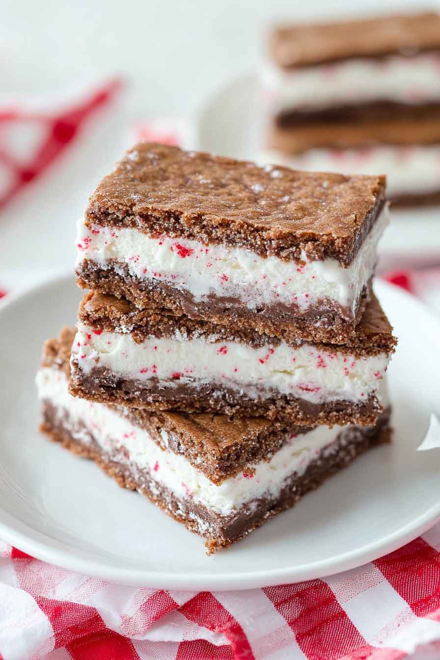 Peppermint Ice Cream Sandwiches