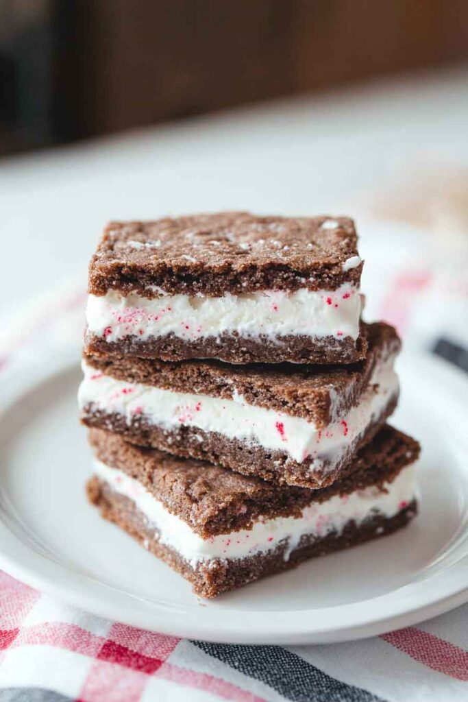 How to Serve Peppermint Ice Cream Sandwiches