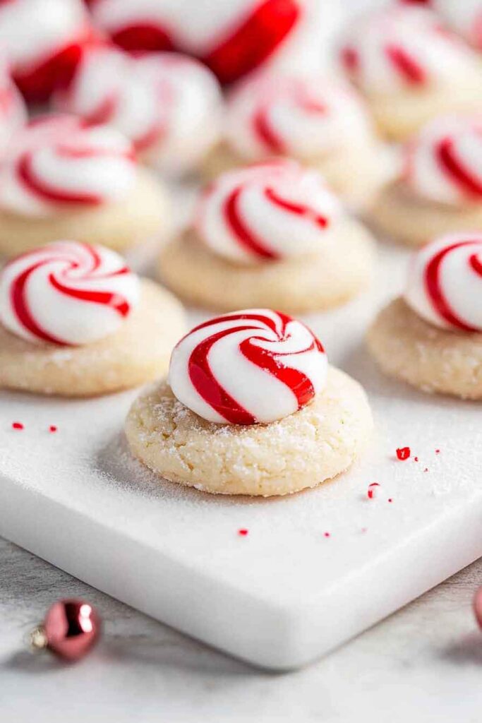 Peppermint Kiss Cookies