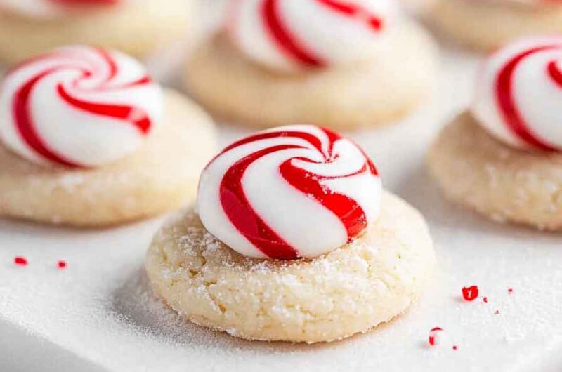 Peppermint Kiss Cookies