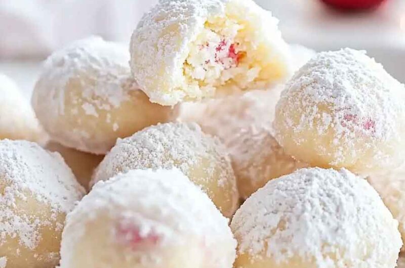Peppermint Lemon Snowballs