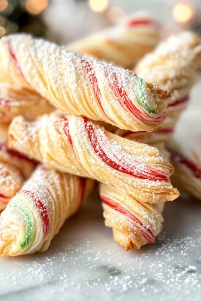 Peppermint Pastry Twists