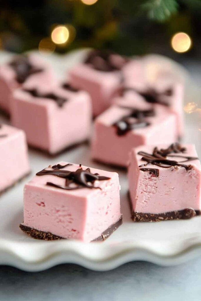 How to Serve Peppermint Truffle Fudge