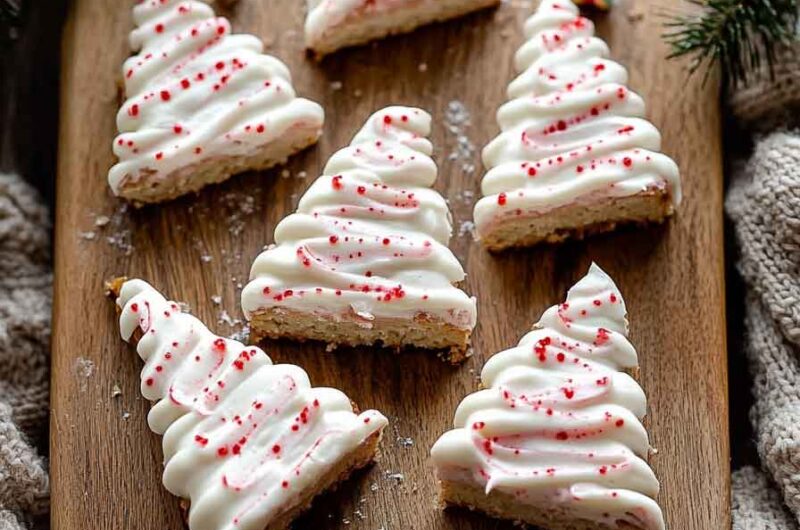 Peppermint White Chocolate Blondies