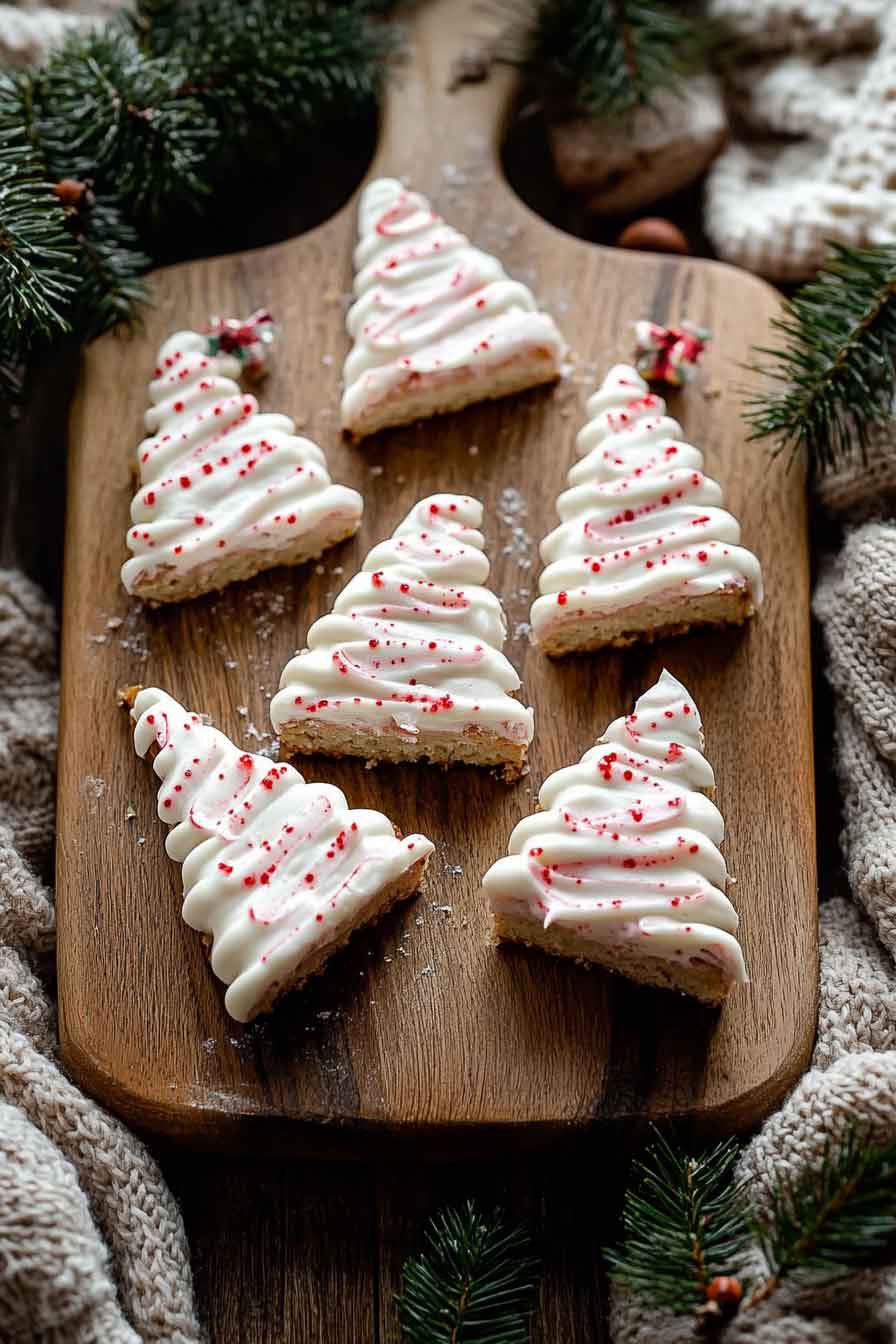 Peppermint White Chocolate Blondies