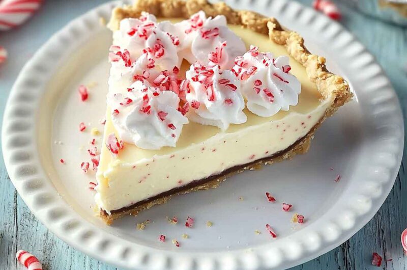 Peppermint White Chocolate Pie