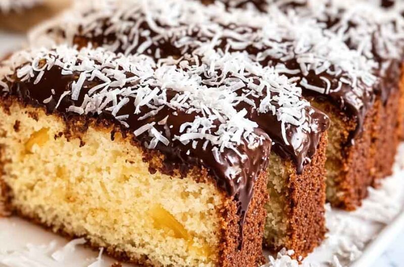 Pineapple Lamington Loaf