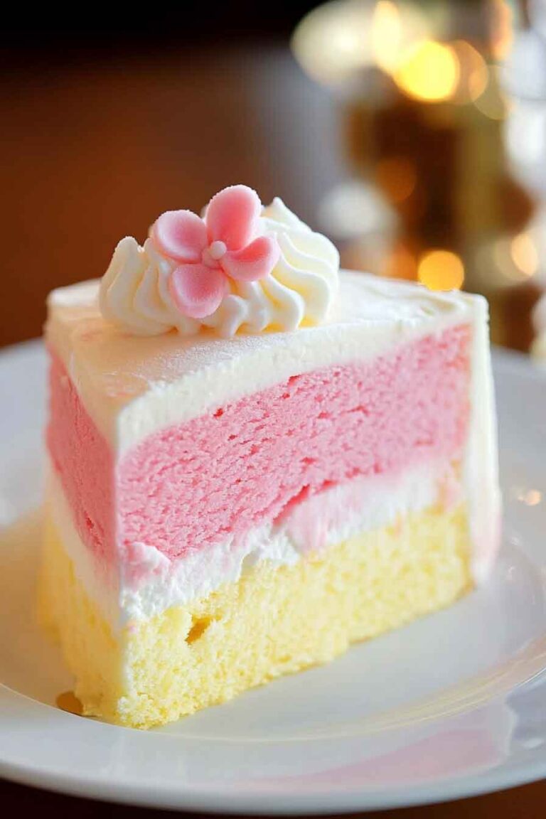 Pink Lemonade Ice Cream Cake