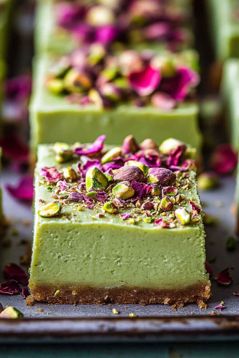 Pistachio Cheesecake Bars