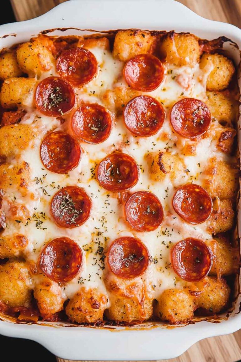 Pizza Tater Tot Casserole Recipe