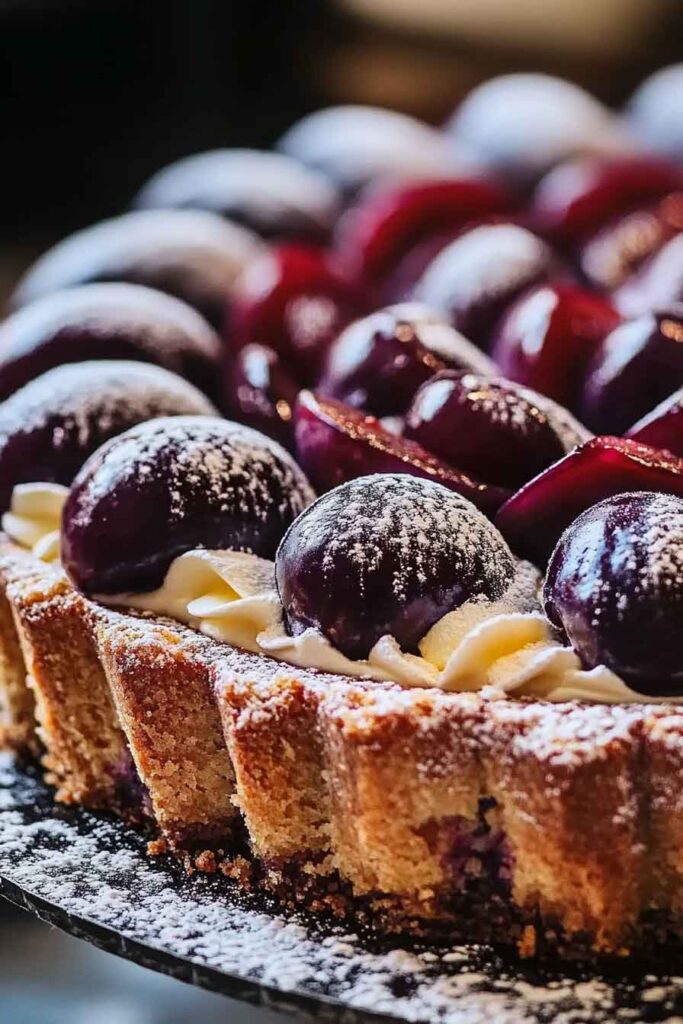 How to Serve Plum Linzer Torte