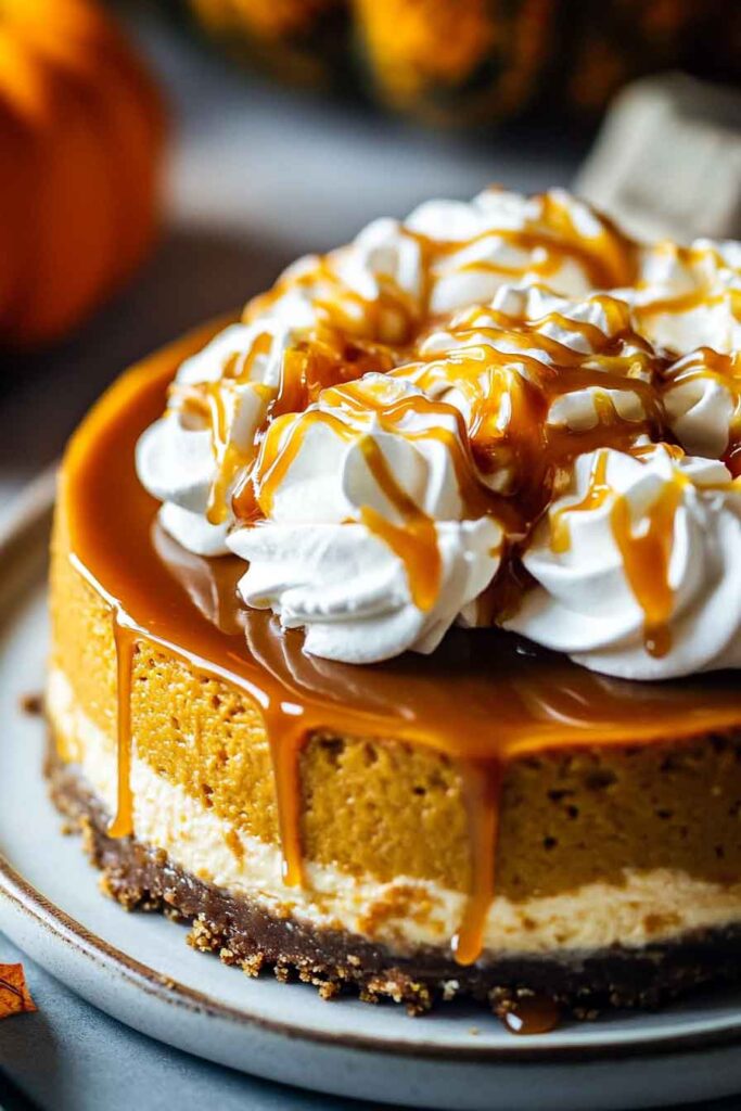 Pumpkin Caramel Cheesecake