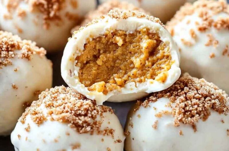 Pumpkin Cheesecake Balls