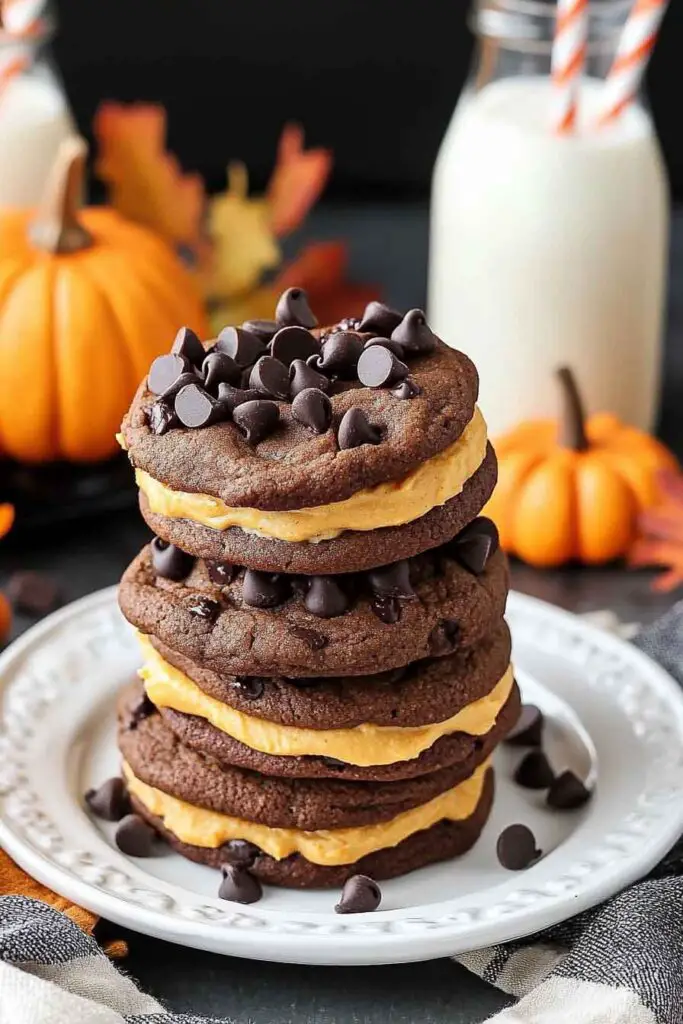How to Make Pumpkin Chocolate Chip Cookie Sandwiches
