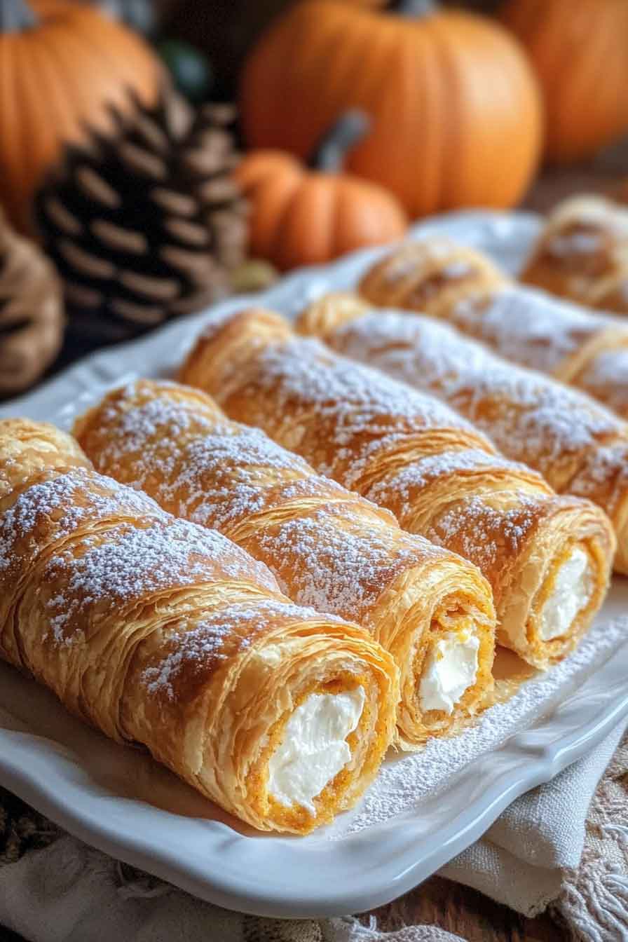 Pumpkin Cream Cheese Roll-Ups