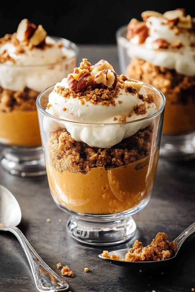 How to Serve Pumpkin Crunch Parfaits