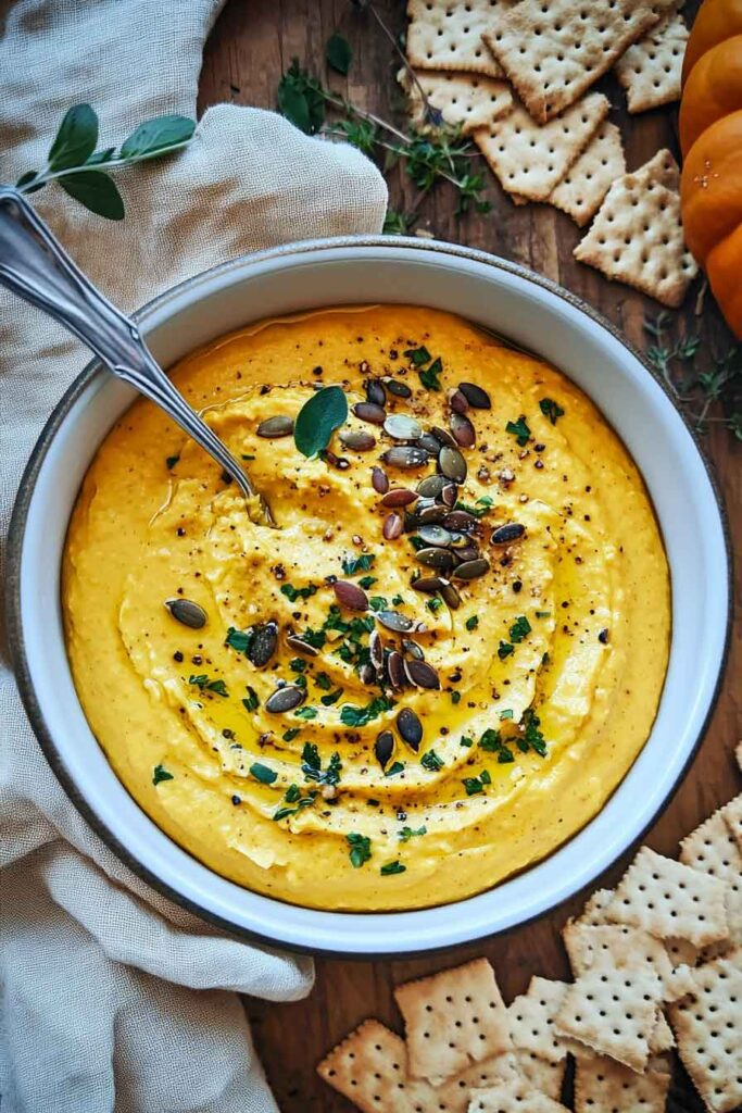 How to Serve Pumpkin Feta Dip