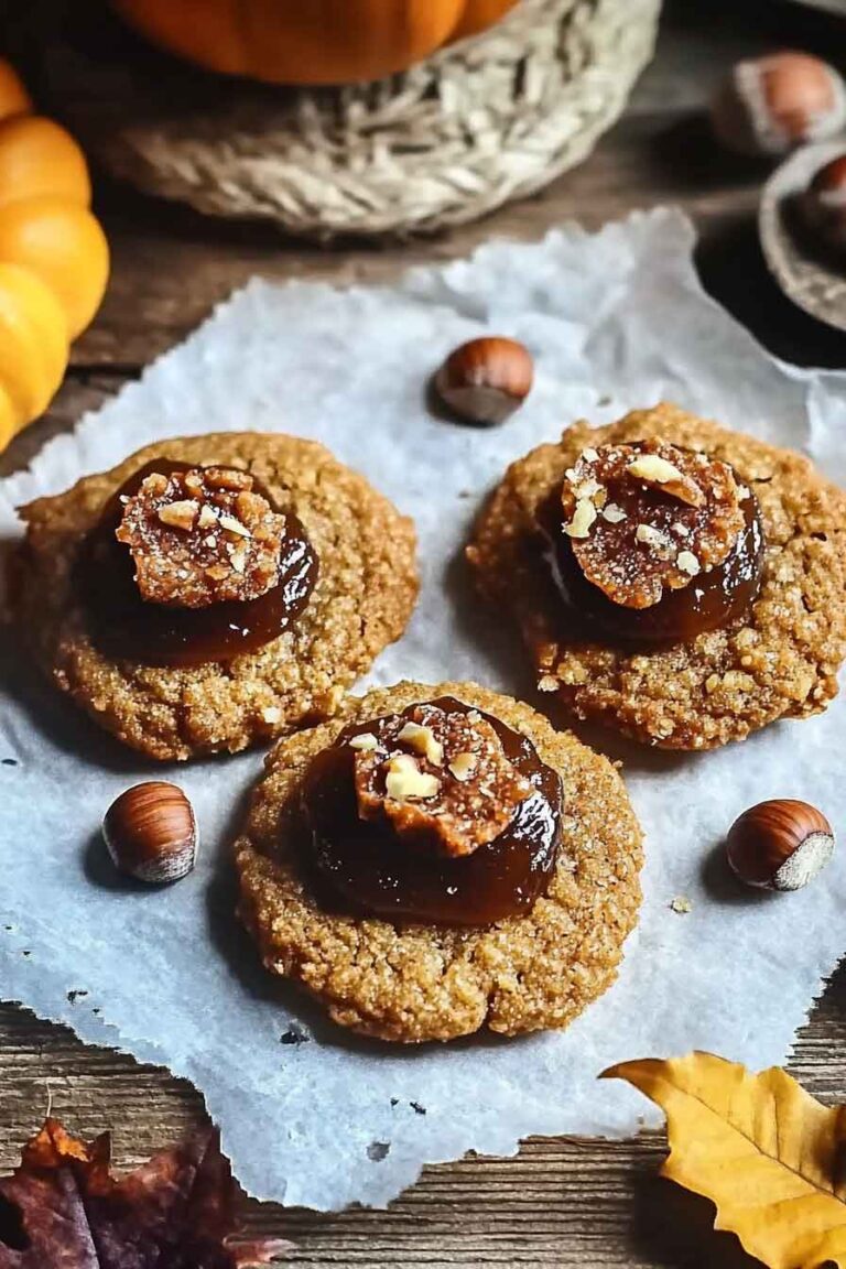 Pumpkin Jam Chestnut Cookies Recipe