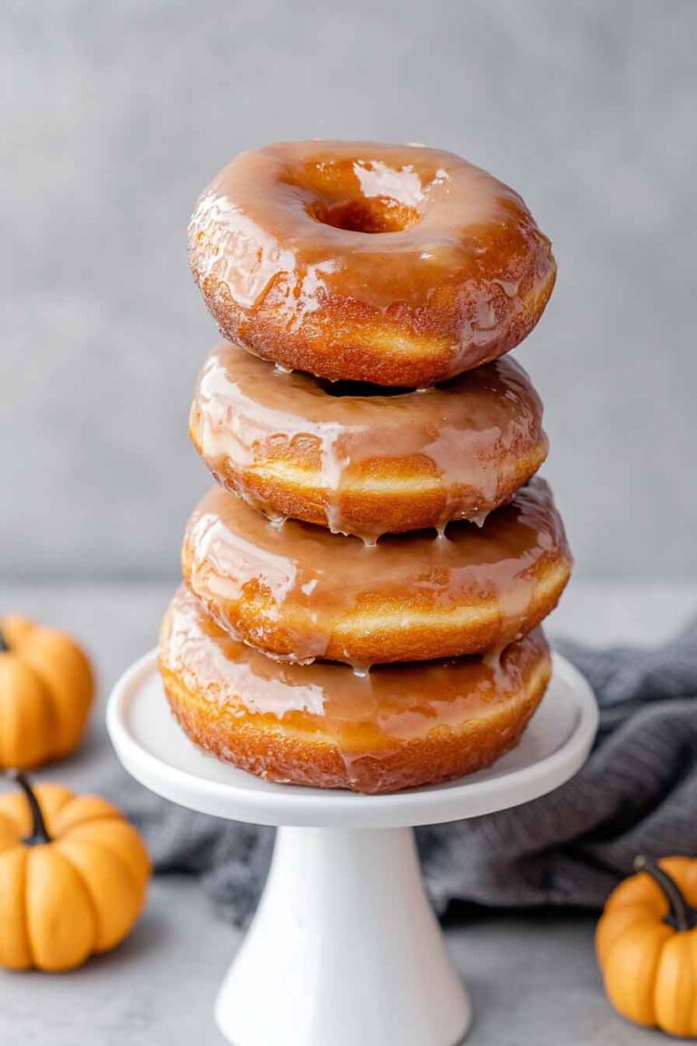 Pumpkin Maple Glazed Donuts