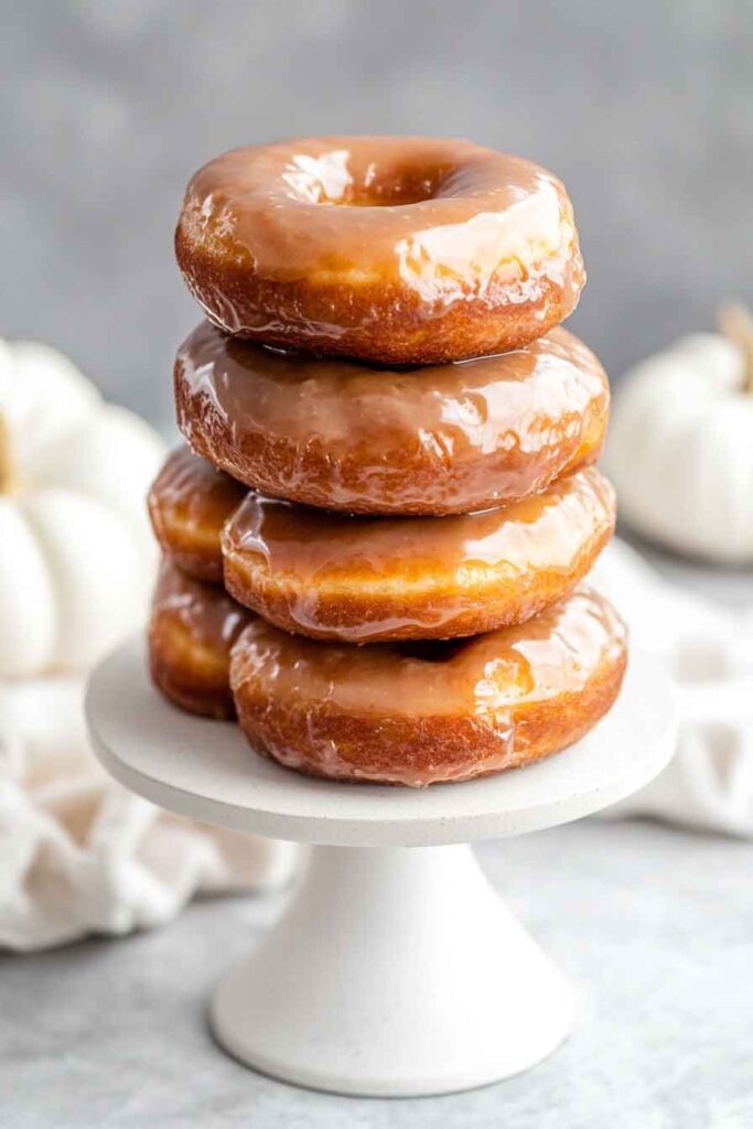 Step-by-Step Instructions for Pumpkin Maple Glazed Donuts
