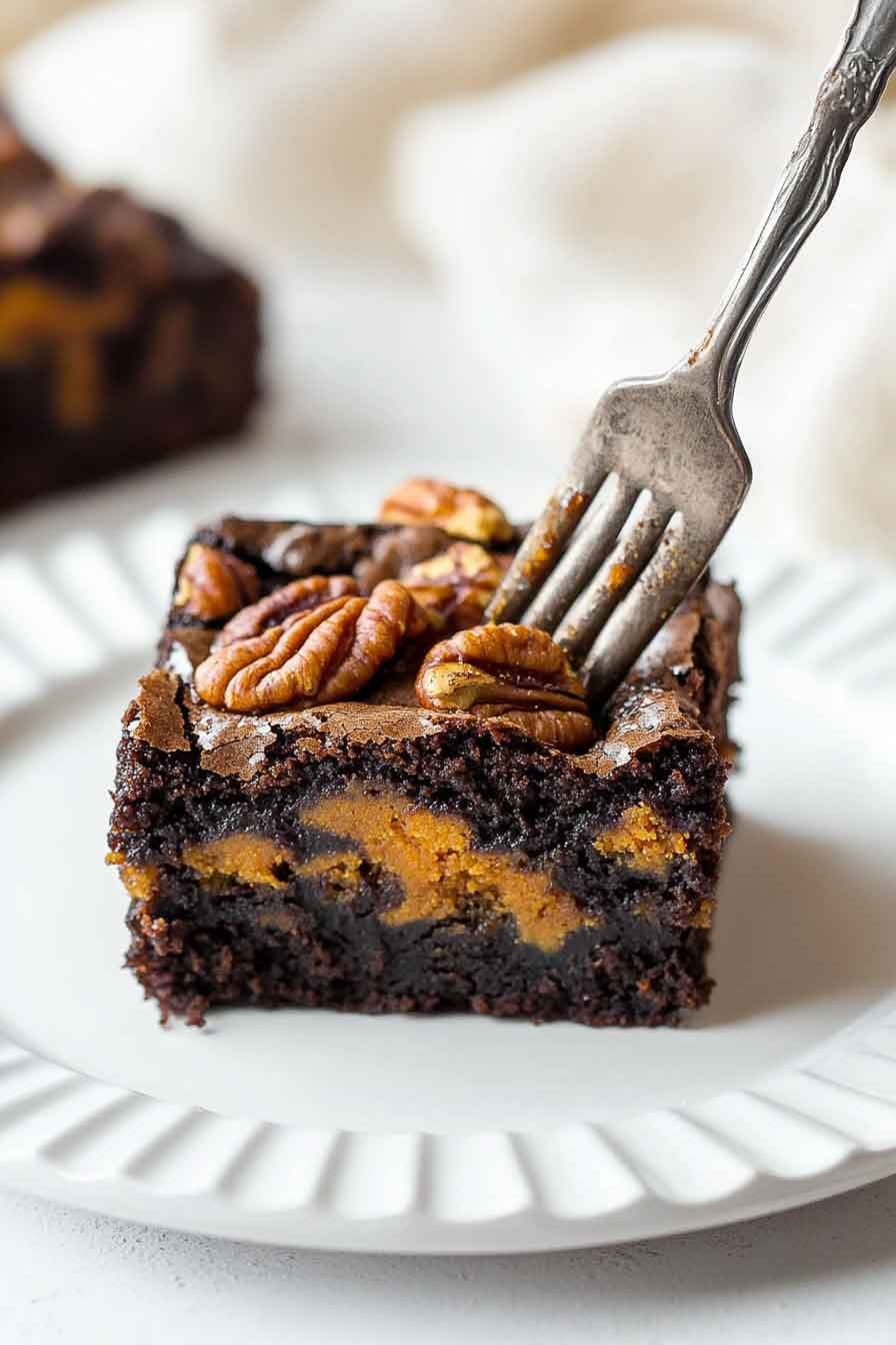 Pumpkin Pecan Brownies