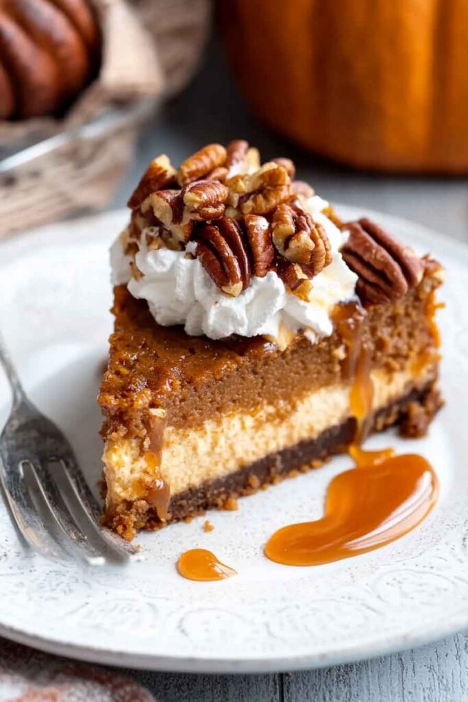 Pumpkin Pecan Cheesecake