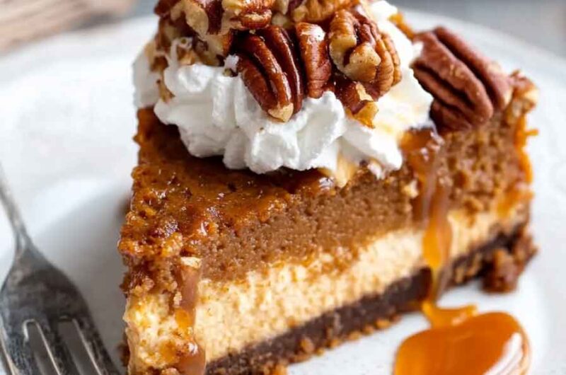 Pumpkin Pecan Cheesecake