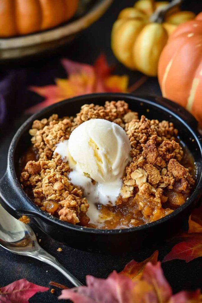 How to Serve Pumpkin Pie Crisp