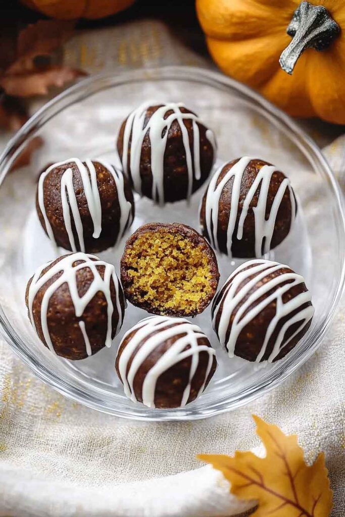 How to Serve Pumpkin Spice Cake Balls