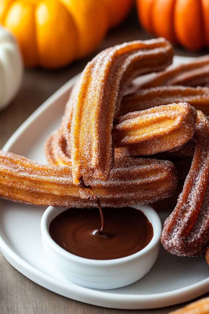 How to Serve Pumpkin Spice Churros