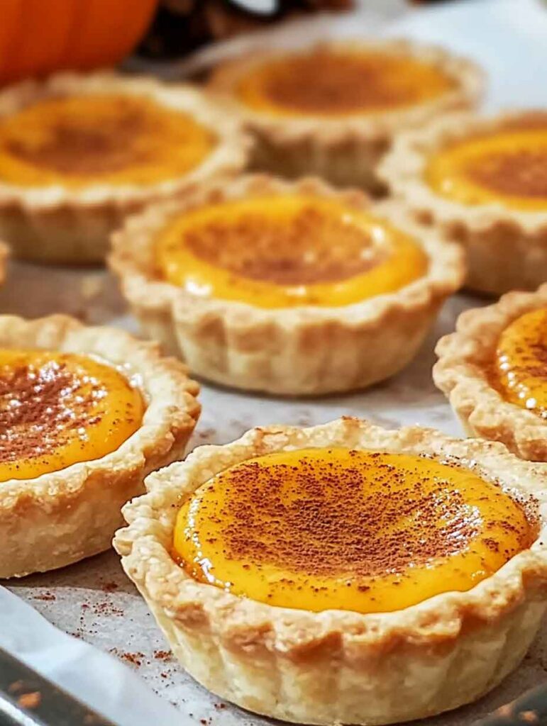 How to Serve Pumpkin Spice Egg Tarts