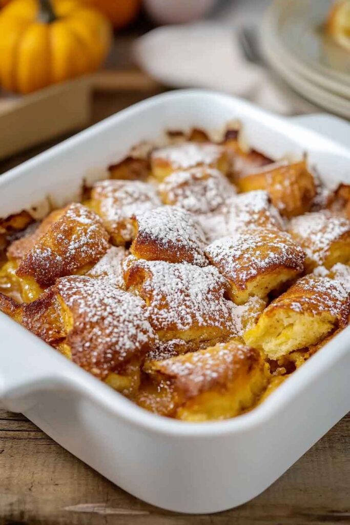 How to Serve Pumpkin Spice French Toast Casserole