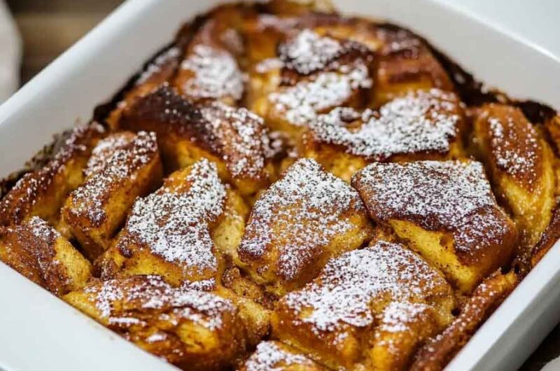 Pumpkin Spice French Toast Casserole