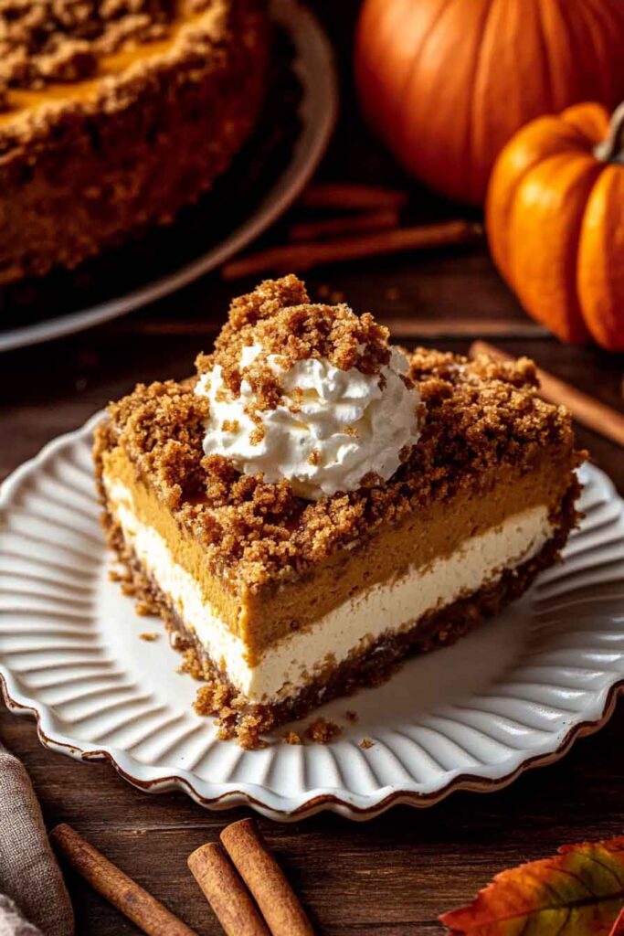 7. Serve the Pumpkin Streusel Cheesecake
