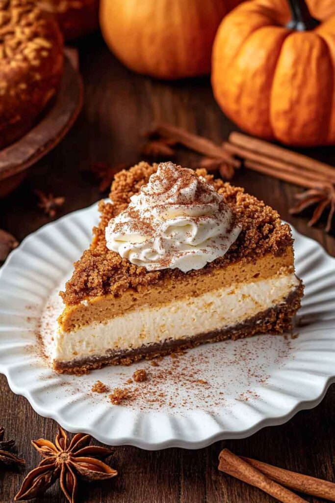 Pumpkin Streusel Cheesecake